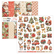 Load image into Gallery viewer, Happy Christmas 12x12” Paper Pack ScrapBoys SB-HACH-08