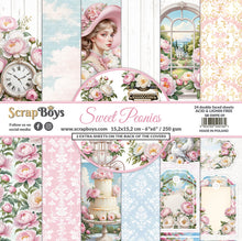 Load image into Gallery viewer, Sweet Peonies 6x6” Paper Pad ScrapBoys SB-SWPE-09