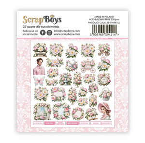 Sweet Peonies Double Sided Die Cut Elements ScrapBoys SB-SWPE-12