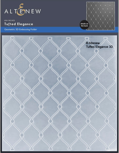 Tufted Elegance Geometric 3D Embossing Folder Altenew ALT8715