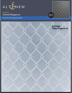 Tufted Elegance Geometric 3D Embossing Folder Altenew ALT8715