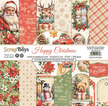 Load image into Gallery viewer, Happy Christmas 6x6” Paper Pad ScrapBoys SB-HACH-09