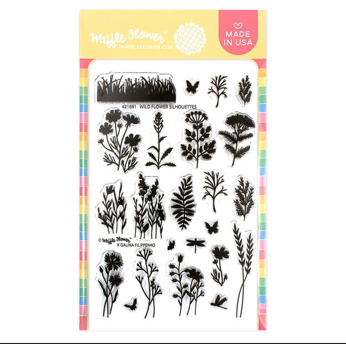 Wild Flower Silhouettes Stamp Set 421691 Waffle Flower