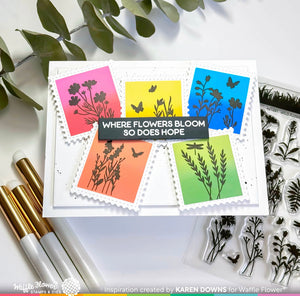 Wild Flower Silhouettes Stamp Set 421691 Waffle Flower