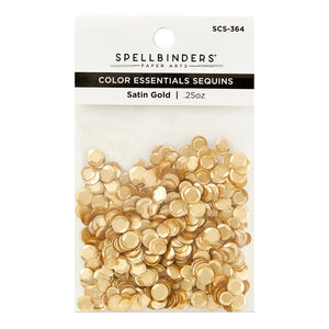 Satin Gold Colour Essential Sequins Spellbinders SCS-364