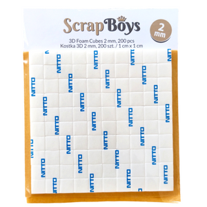 3D Foam Cubes 2 mm ScrapBoys SB-01