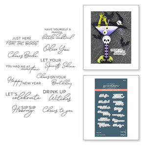 Cheers Sentiments BetterPress Plate Spellbinders BP-212