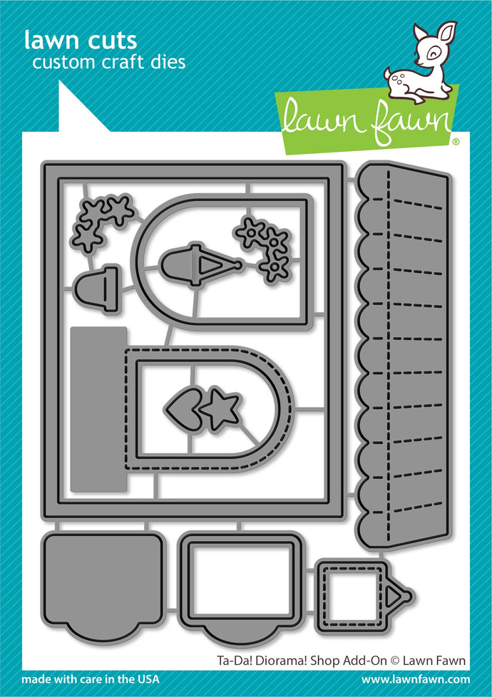 Ta Da! Diorama! Shop Add On Dies Lawn Fawn LF3434