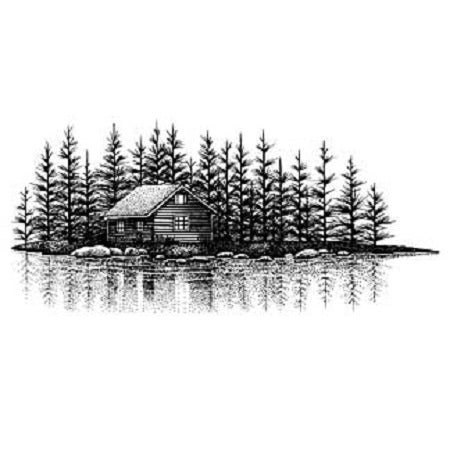 Lakeside Cabin Stampscapes Sweet Poppy SF102