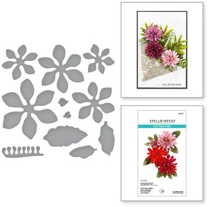 Pom Pom Dahlia and Ladybugs Cutting Dies S4-1317 Spellbinders