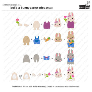 Build a Bunny Accessories Dies Lawn Fawn LF3683