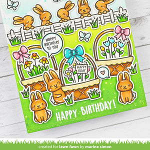 Birthday Spring Basket Add On Stamps Lawn Fawn LF3661