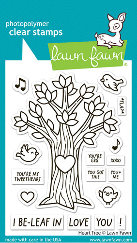 Heart Tree Stamp Lawn Fawn LF3671