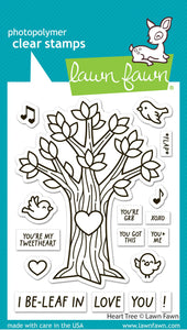 Heart Tree Stamp Lawn Fawn LF3671