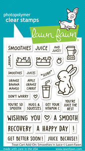 Treat Card Add On Smoothies n Juice Stamp Lawn Fawn LF3674