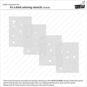 It’s a Bird Colouring Stencils! Lawn Fawn LF3670