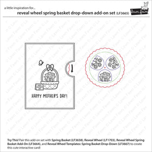 Reveal Wheel Spring Basket Drop-Down Add On Set Lawn Fawn LF3665