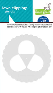 Reveal Wheel Template - Spring Basket Drop Down Add On Set Lawn Fawn LF3667