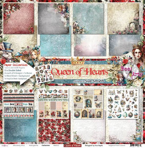 Queen of Hearts 12x12” Paper Pack Bee Arty BA0262