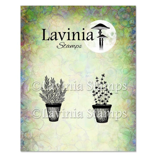 Rosemary & Thyme Pots Stamp Lavinia LAV948