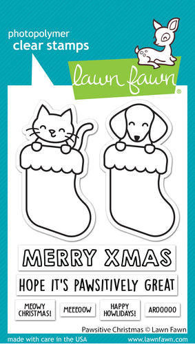 Pawsitive Christmas Clear Stamps Lawn Fawn