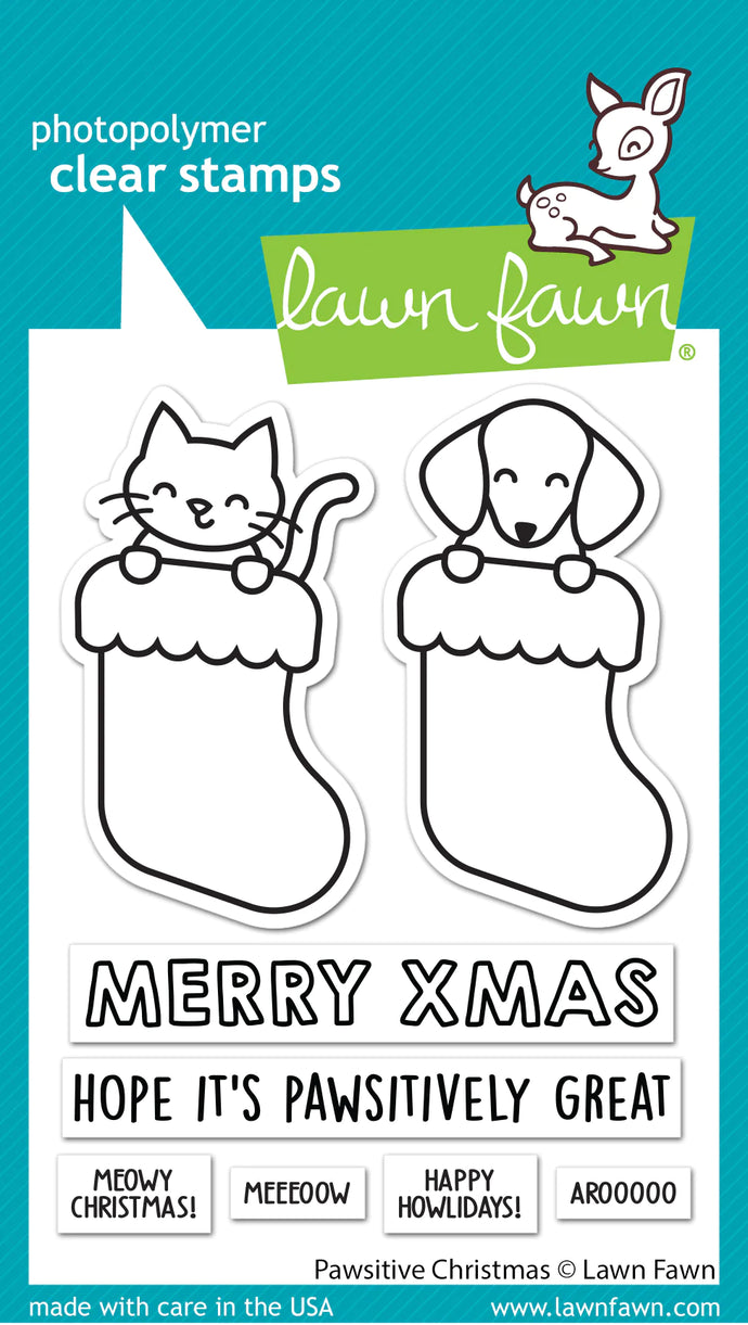 Pawsitive Christmas Clear Stamps Lawn Fawn