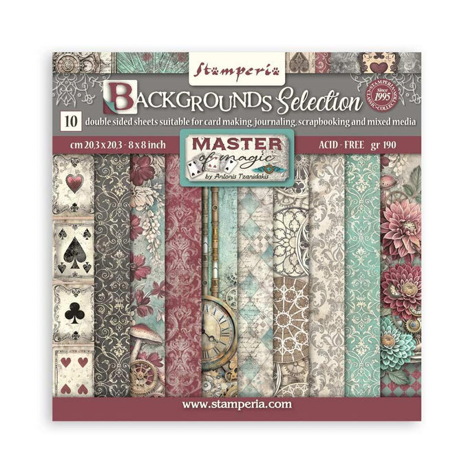 Master of Magic 8x8” Backgrounds Paper Pad Stamperia SBBS123