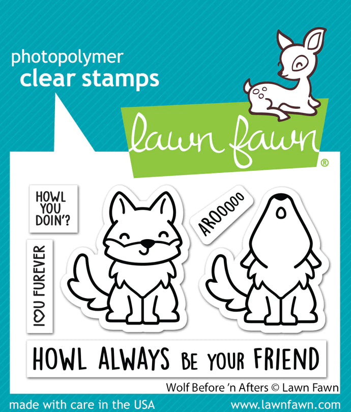 Wolf Before n Afters Stamp LF3221