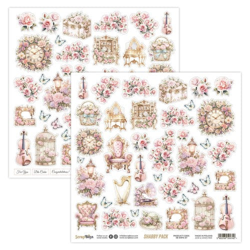 Shabby 12x12” Fussy Cutting Elements ScrapBoys 07