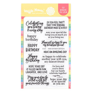 Inside Sentimements Birthday Waffle Flower 421351