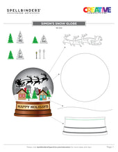 Load image into Gallery viewer, Simon’s Snow Globe Cutting Dies S6-222 Simon Hurley &amp; Spellbinders