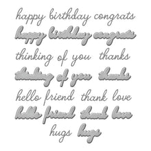 Load image into Gallery viewer, Handwritten Sentiments Cutting Dies Simon Hurley S5-630 Spellbinders