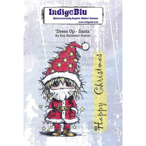 Dress Up - Santa A6 Red Rubber Stamp IND1318 IndigoBlu