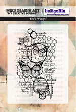 Load image into Gallery viewer, Soft Wings A6 Red Rubber Stamp IND1281