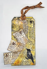 Load image into Gallery viewer, Poison Labels A6 Red Rubber Stamps IND1178 IndigoBlu