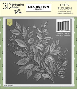 Leafy Flourish 3D Embossing Folder & Die LHCEF196 Lisa Horton