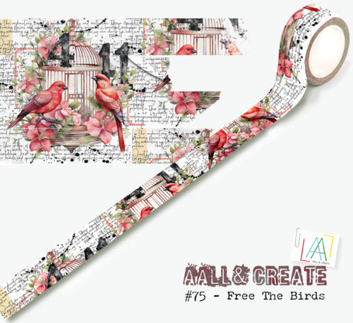 Free The Birds Layer It Up! Washi Tape AALL & Create #75