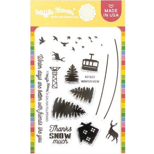 Winter View Stamp Set Waffle Flower 421623