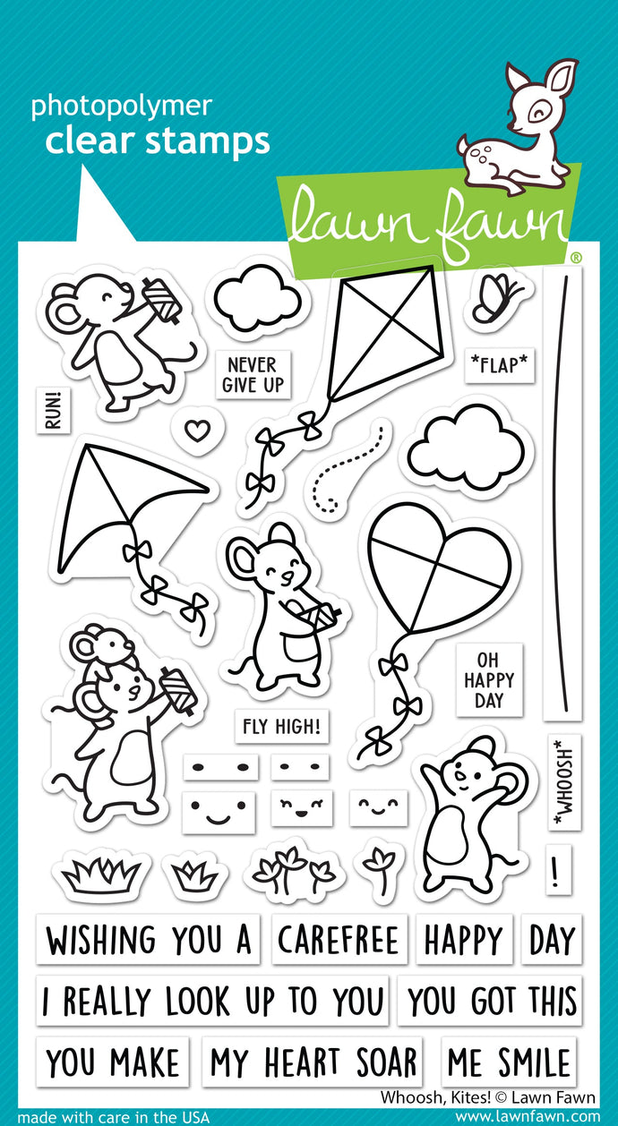 Whoosh, Kites! Stamps Lawn Fawn LF3417