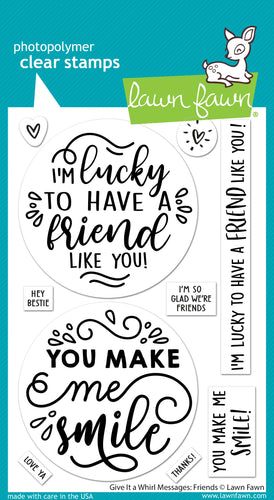 Give it a a Whirl Messages - Friends Lawn Fawn LF3421