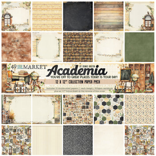 Academia - 12x12 Paper Pack 49 and Market AC-28041