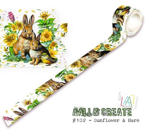 Sunflower & Hare Layer it Up Washi Tape All & Create #102