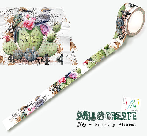 Prickly Blooms Layer it Up! #69 Washi Tape Aall & Create