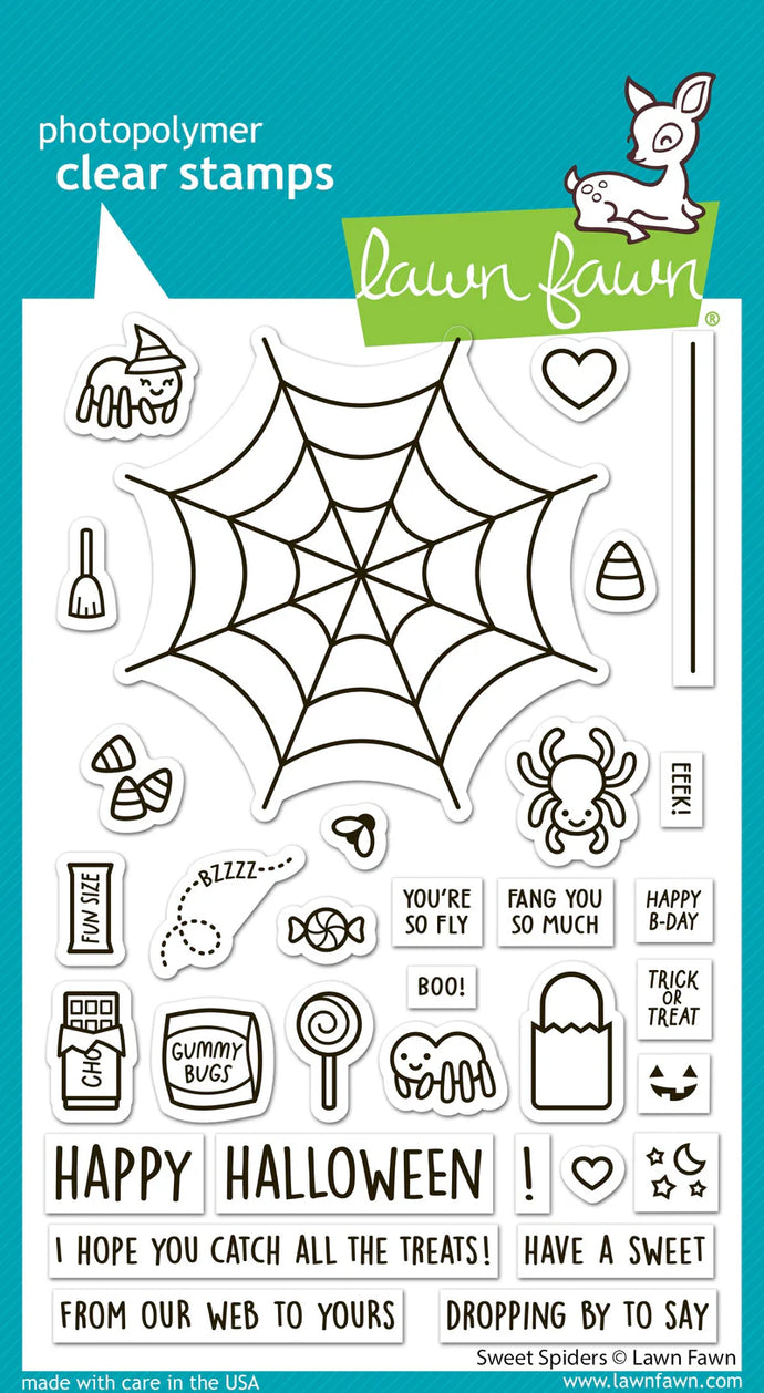 Sweet Spiders Clear Stamp Set Lawn Fawn LF3492