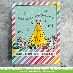 Cheesy Christmas Stamp Set Lawn Fawn LF3500