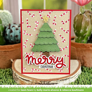 Candy Cane Background Stencils Lawn Fawn LF3535