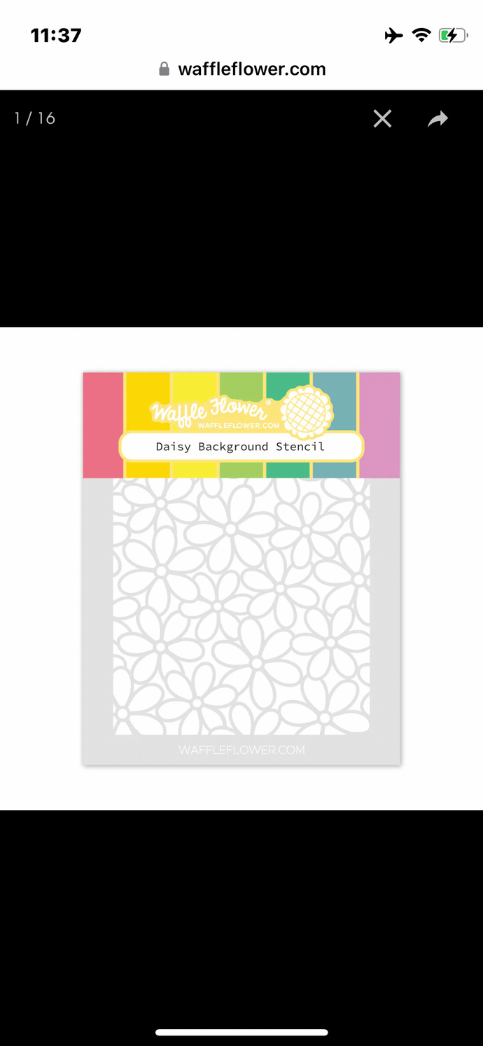 Daisy Background Stencil 421729 Waffle Flower