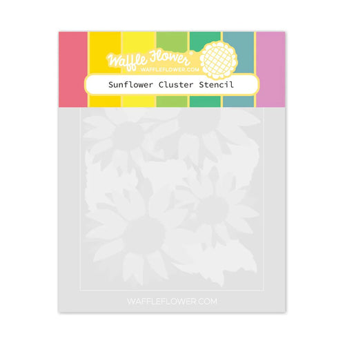 Sunflower Cluster Stencil Waffle Flower 421868