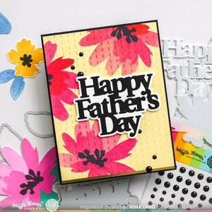 Father’s Day Word Die Waffle Flower 421678