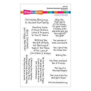 Christmas Blessings Sentiments STP-247 Stampendous